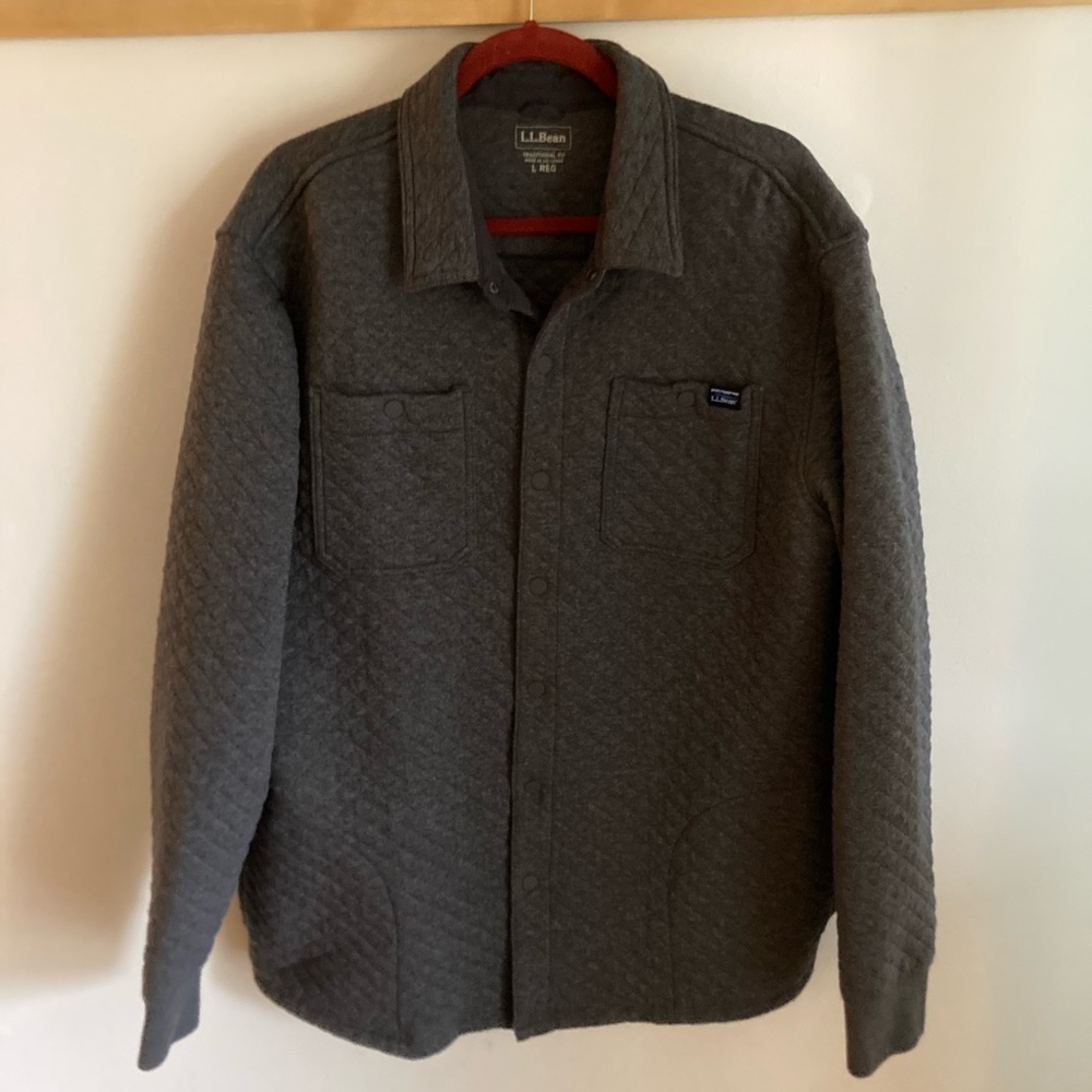 L.L Bean Quilted Snap Jacket